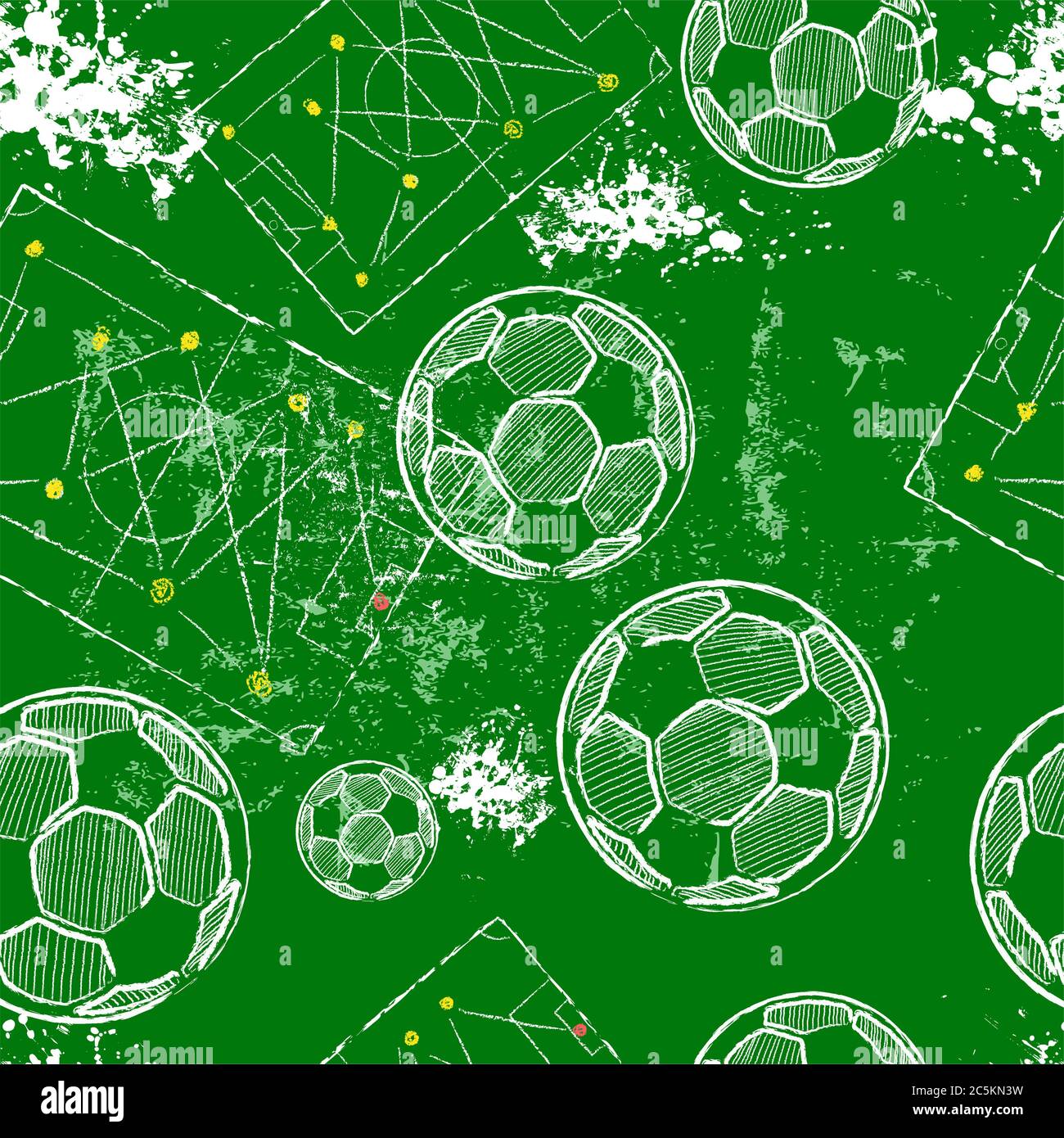 Nahtlose Fußball-Vektor-Hintergrund, Muster, Textur, Modell, Vorlage Vektor Illustration Stock Vektor