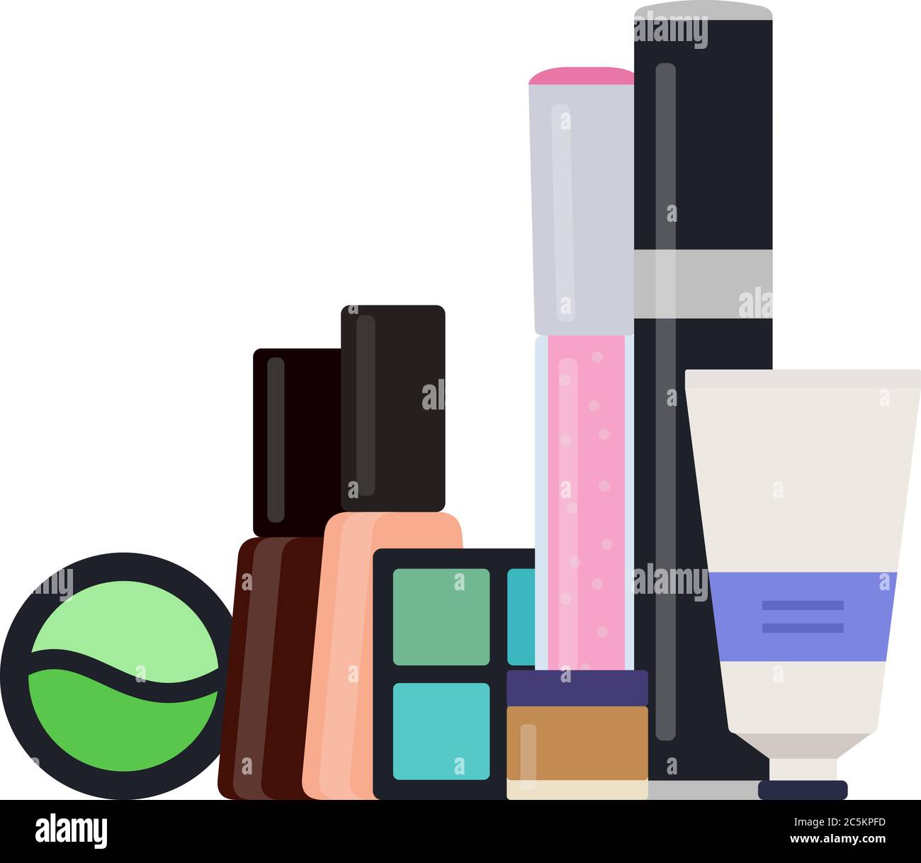 Make-up-Kit Vektor-Symbol flach isoliert Illustration Stock Vektor