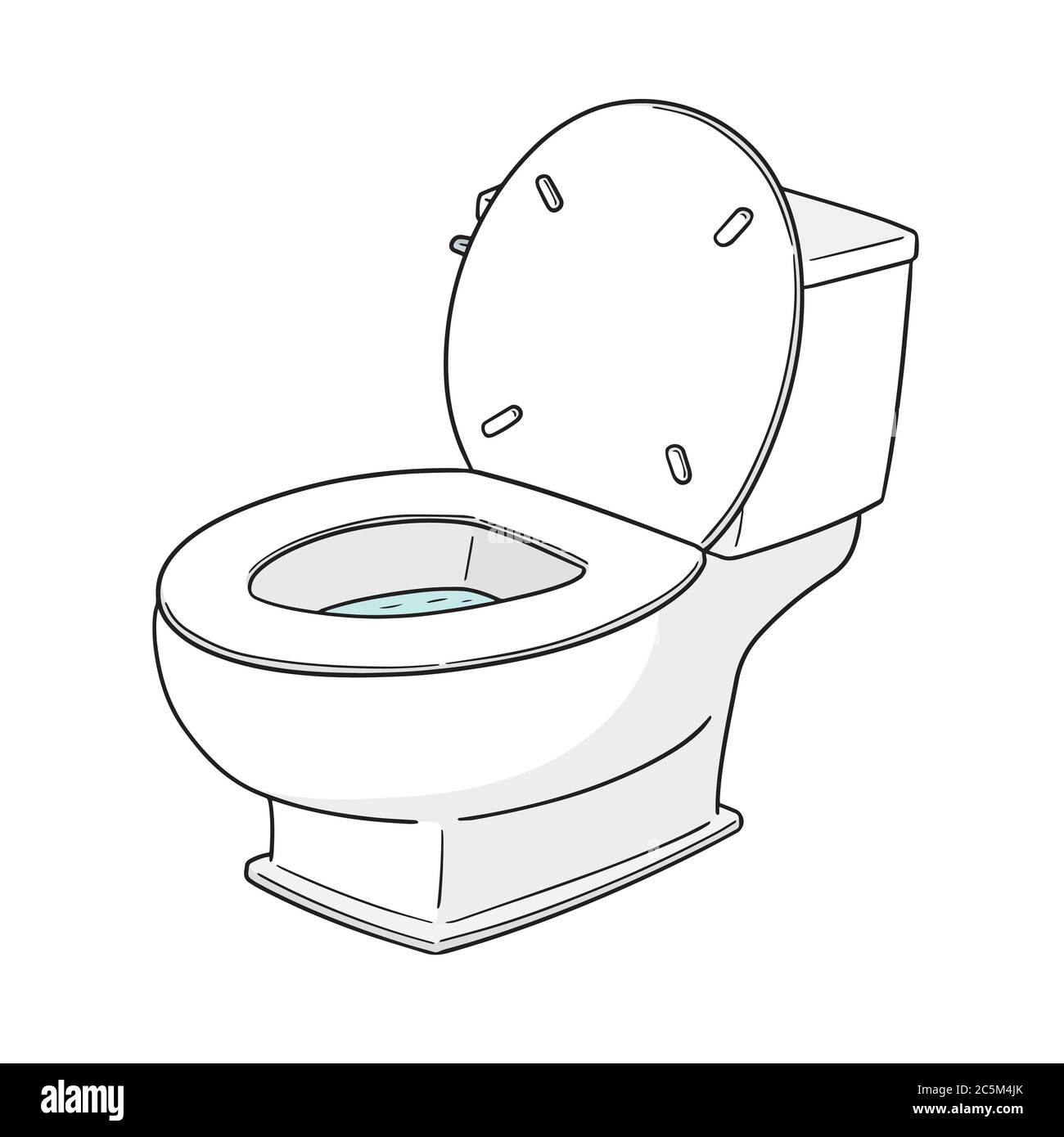 vektor der Toilettenspülung Stock Vektor