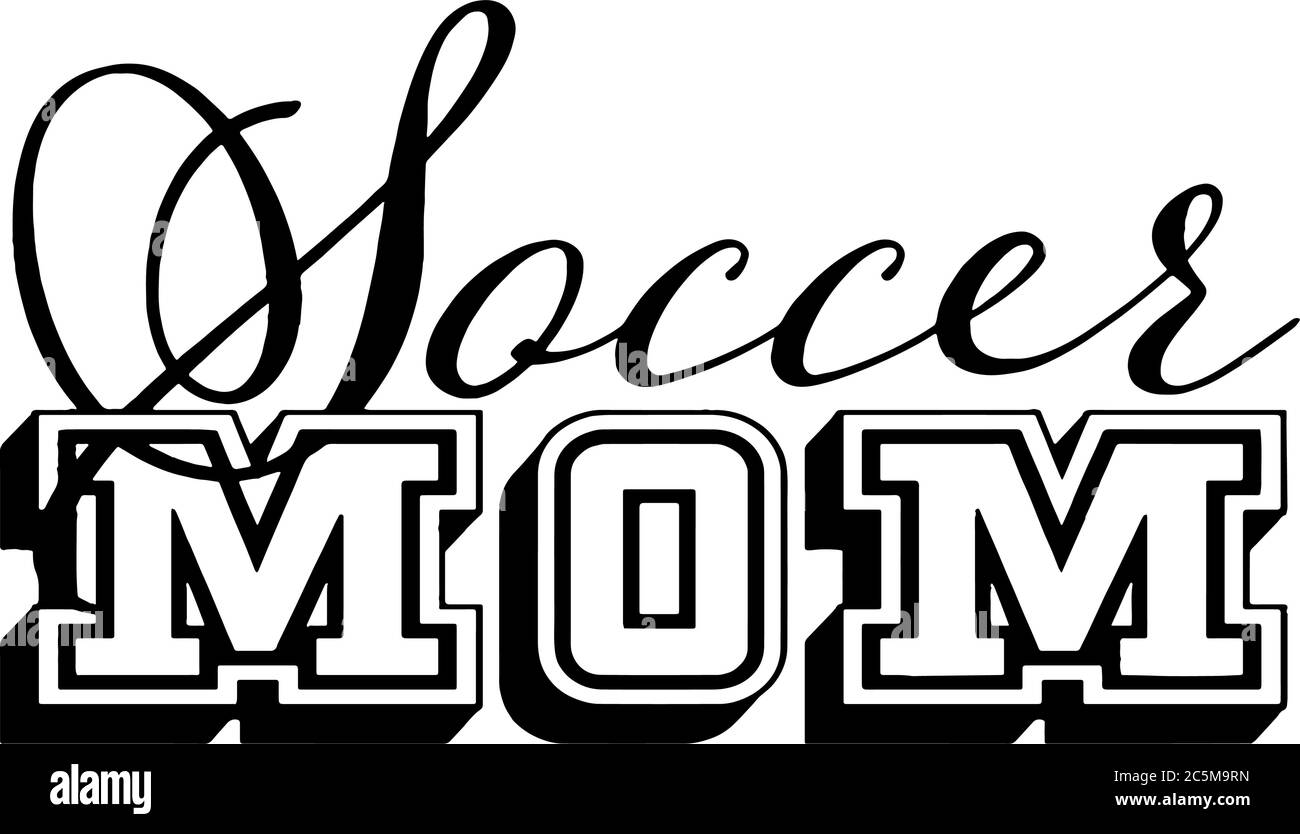 Fußball Mama Vektorgrafik Stock Vektor