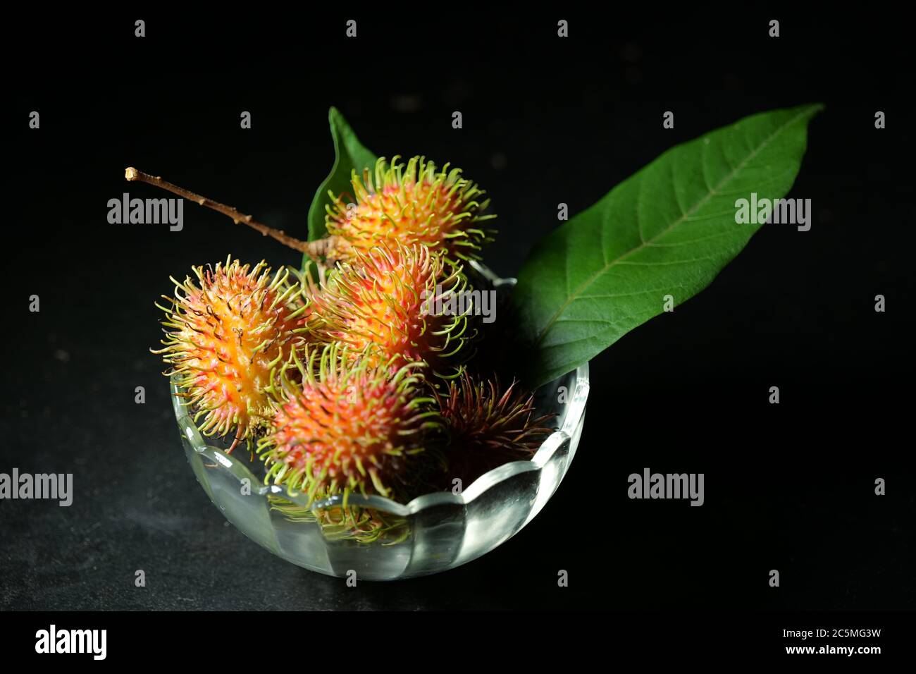 Rambutan als „Superfruit“ gefeiert Stockfoto