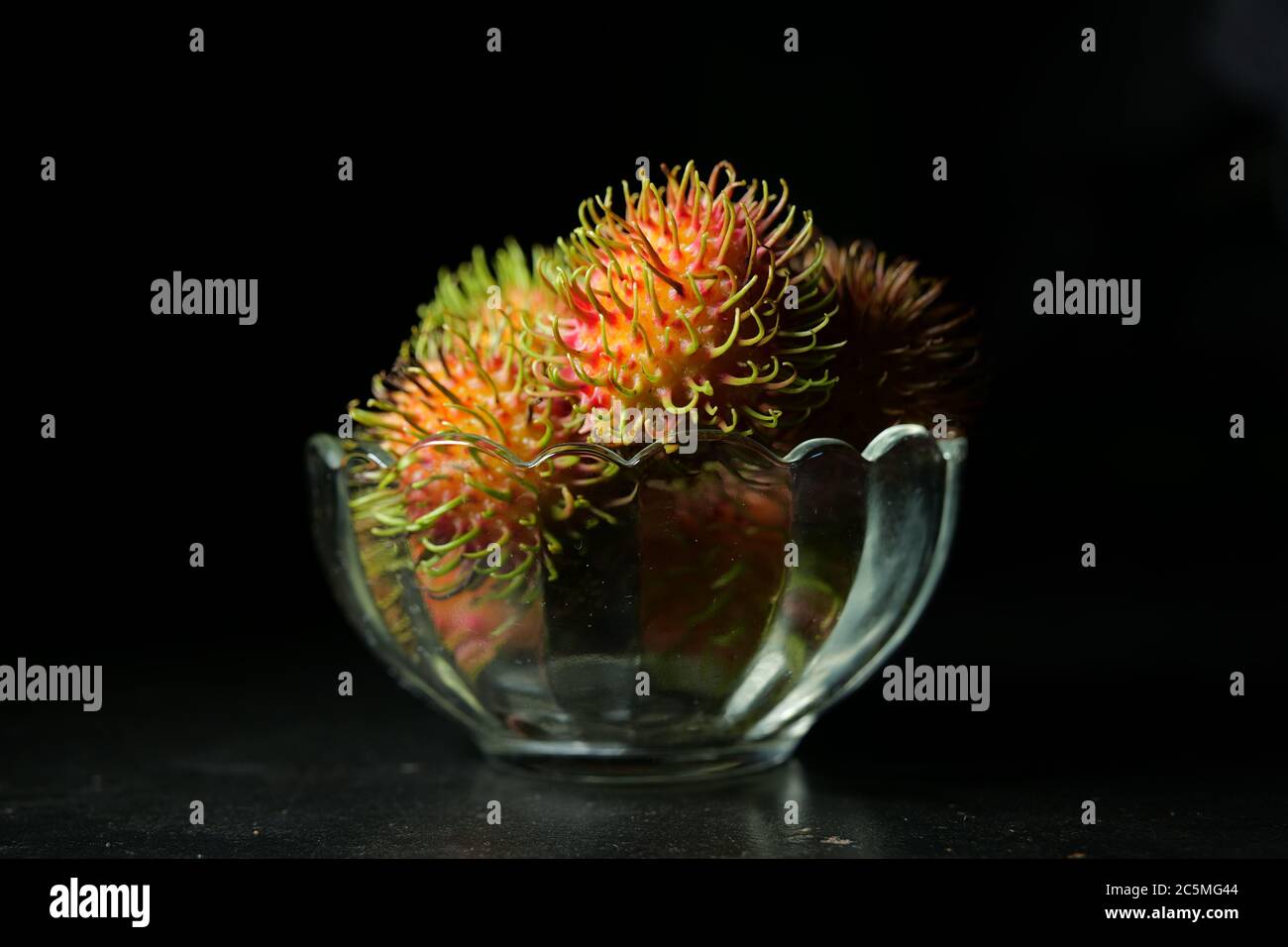 Rambutan als „Superfruit“ gefeiert Stockfoto