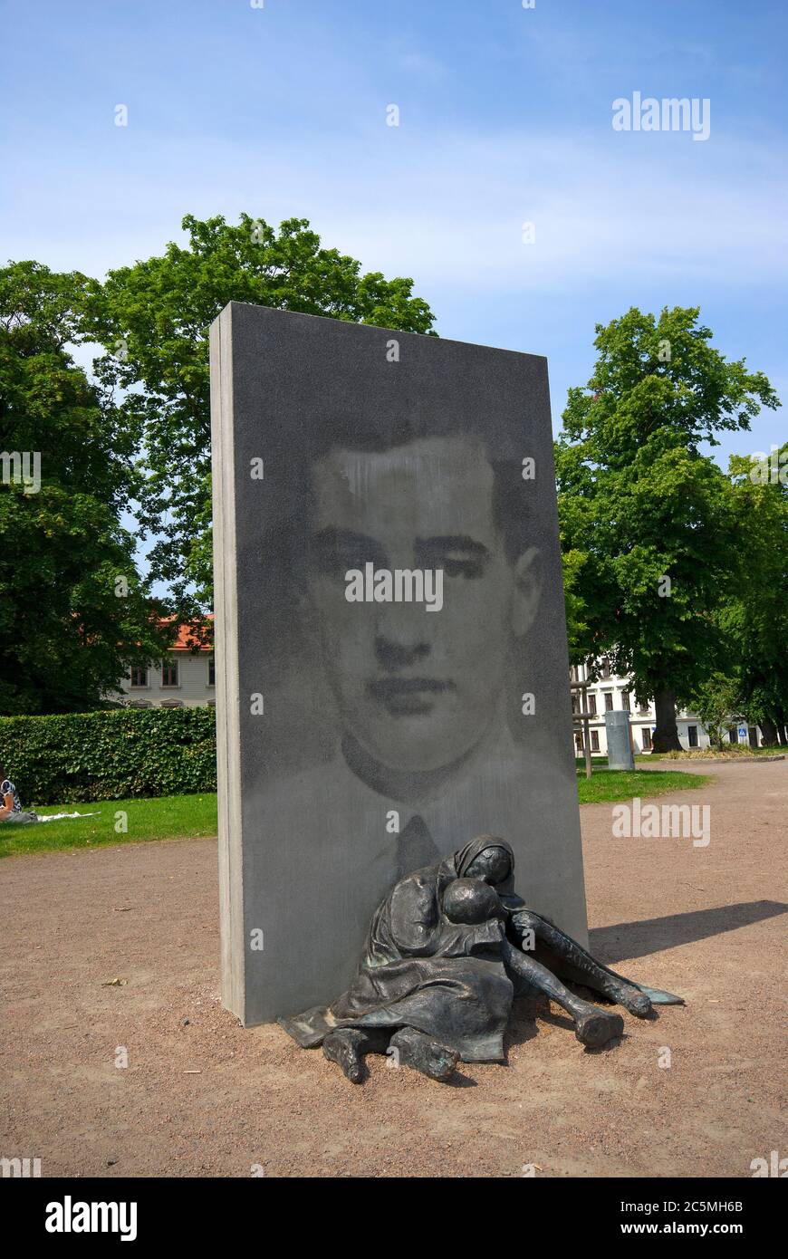 Denkmal für Raoul Wallenberg (von Charlotte Gyllenhammar) in Göteborg, Schweden Stockfoto