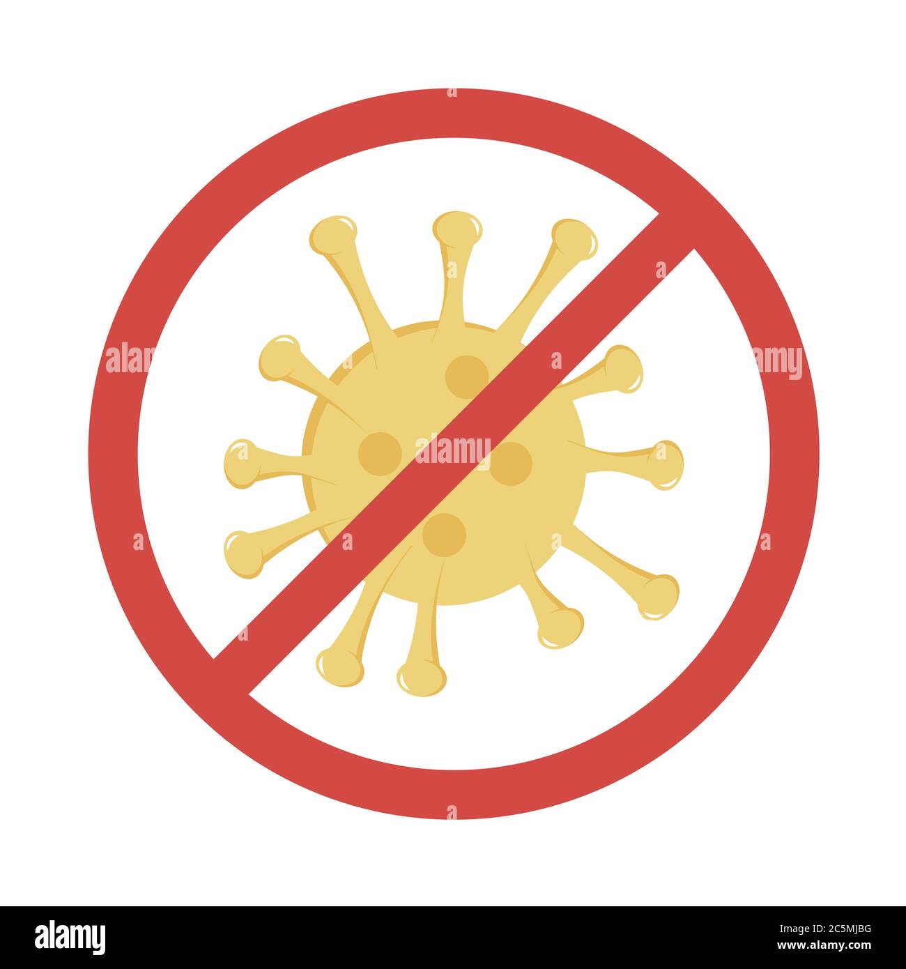 Corona Virus 2019-nCoV auf weißem Hintergrund. Trendy flachen Stil für Grafik-Design, Web-Site. Vektorgrafik EPS 10. Stock Vektor