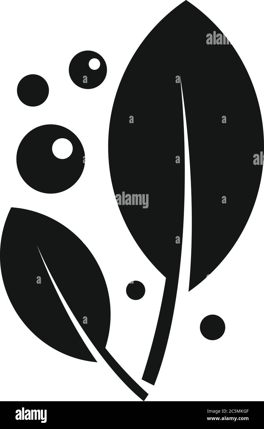 Symbol für Medizinblätter. Einfache Illustration von Medizin Blätter Vektor-Symbol für Web-Design isoliert auf weißem Hintergrund Stock Vektor