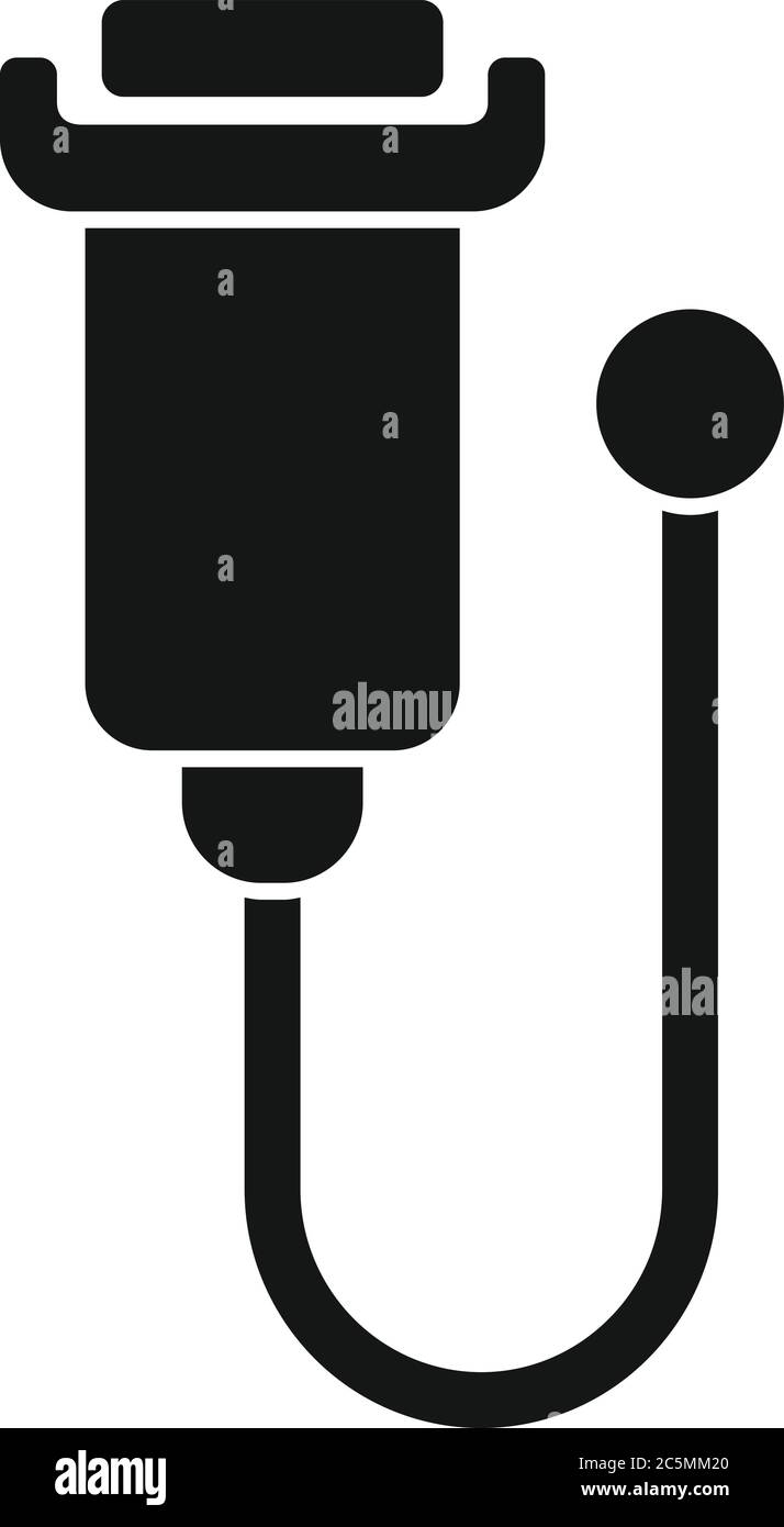 Schilddrüsenultraschall-Symbol. Einfache Darstellung des Schilddrüse-Ultraschallvektorsymbols für das Webdesign isoliert auf weißem Hintergrund Stock Vektor
