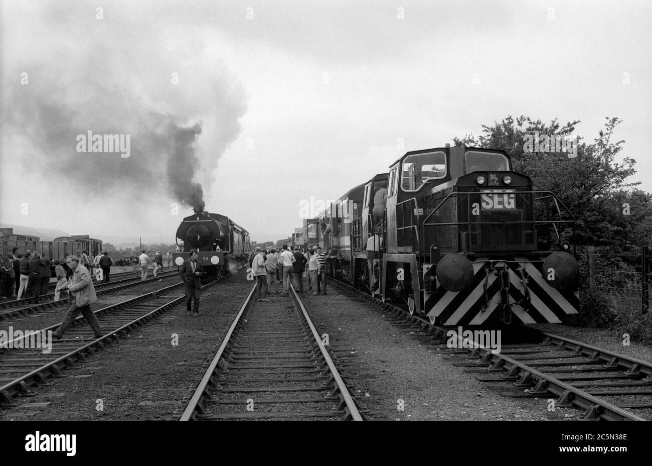 Long Marston Army Camp öffentlicher Tag der offenen Tür, Warwickshire, Großbritannien. 1987. Stockfoto