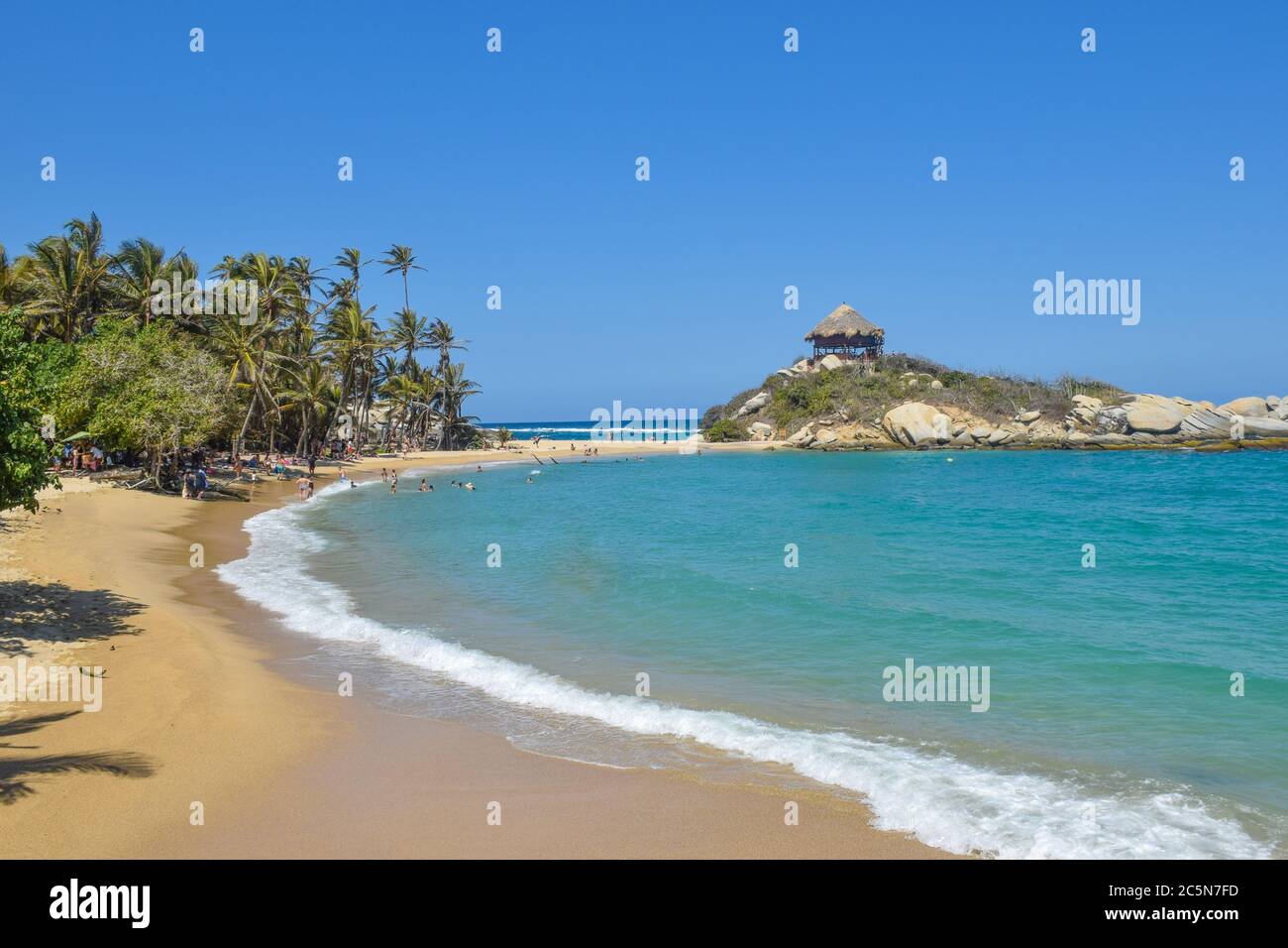 Cabo Beach, Tayrona Nationalpark, Kolumbien Stockfoto