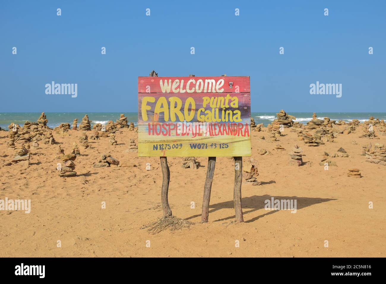 Punta Gallinas, La Guajira, Kolumbien Stockfoto