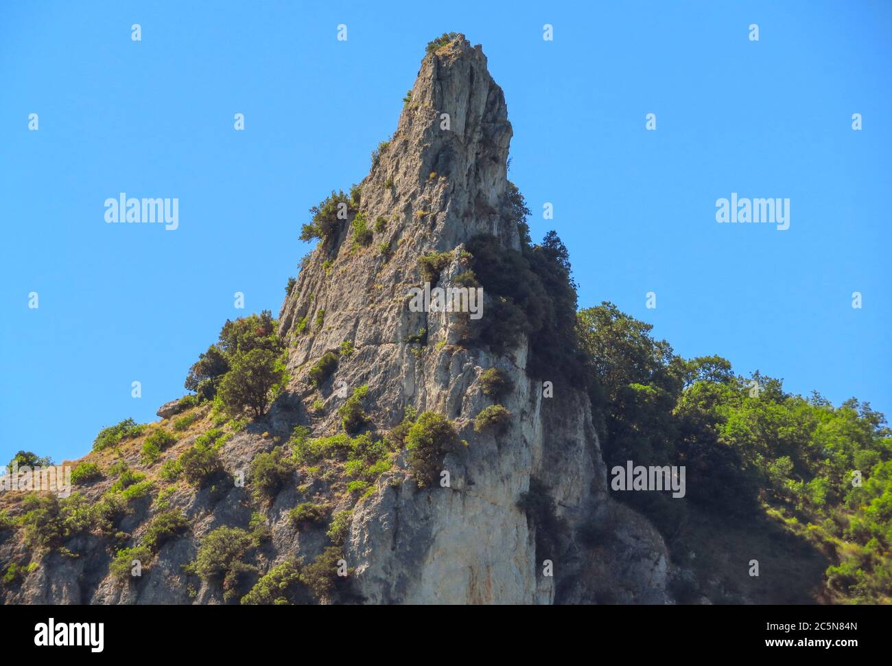 Nahaufnahme der Appennine Berge, Emilia Romagna, Italien. Stockfoto