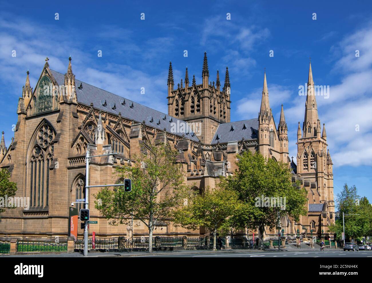 St Marys Cathedral College Street Sydney Australien Stockfoto