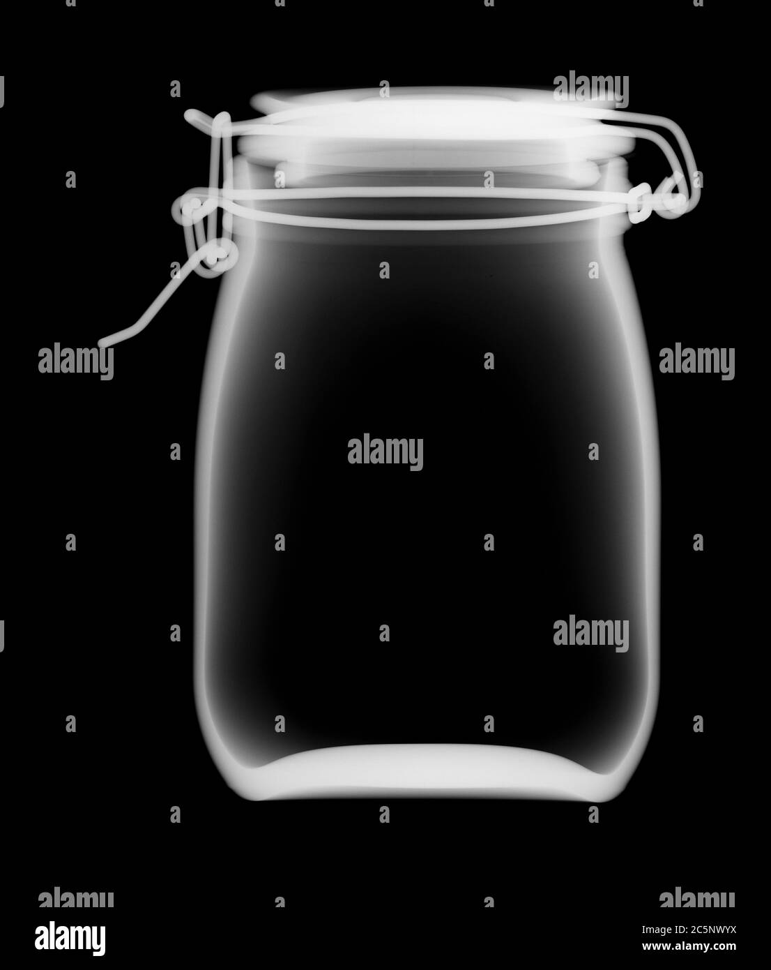 Glas, Röntgen. Stockfoto