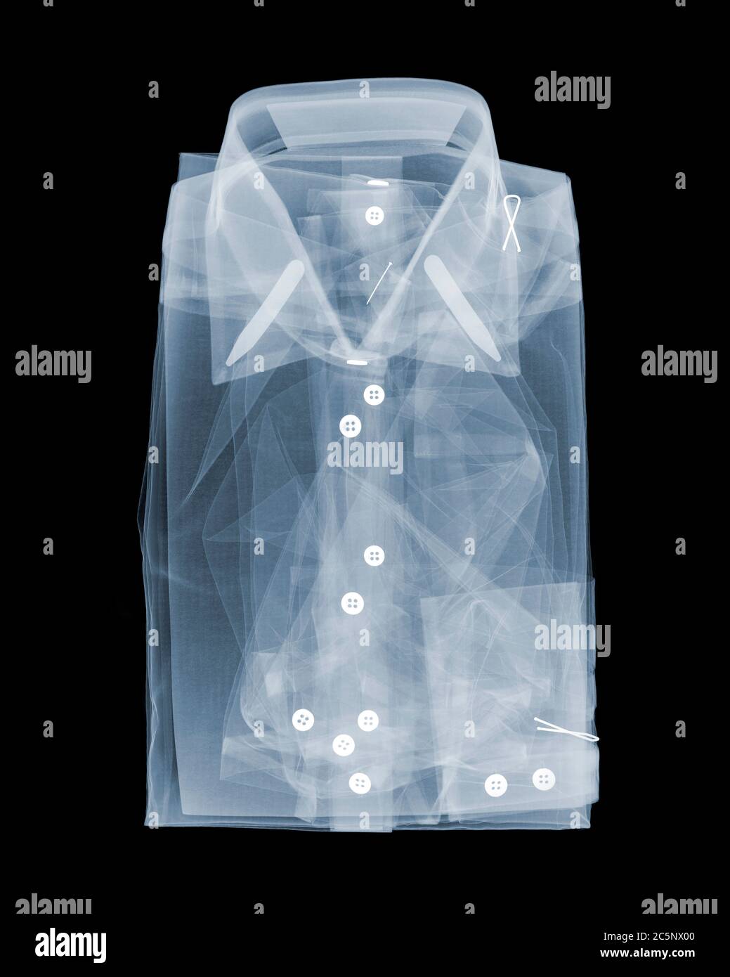 Herrenshirt, X-ray. Stockfoto