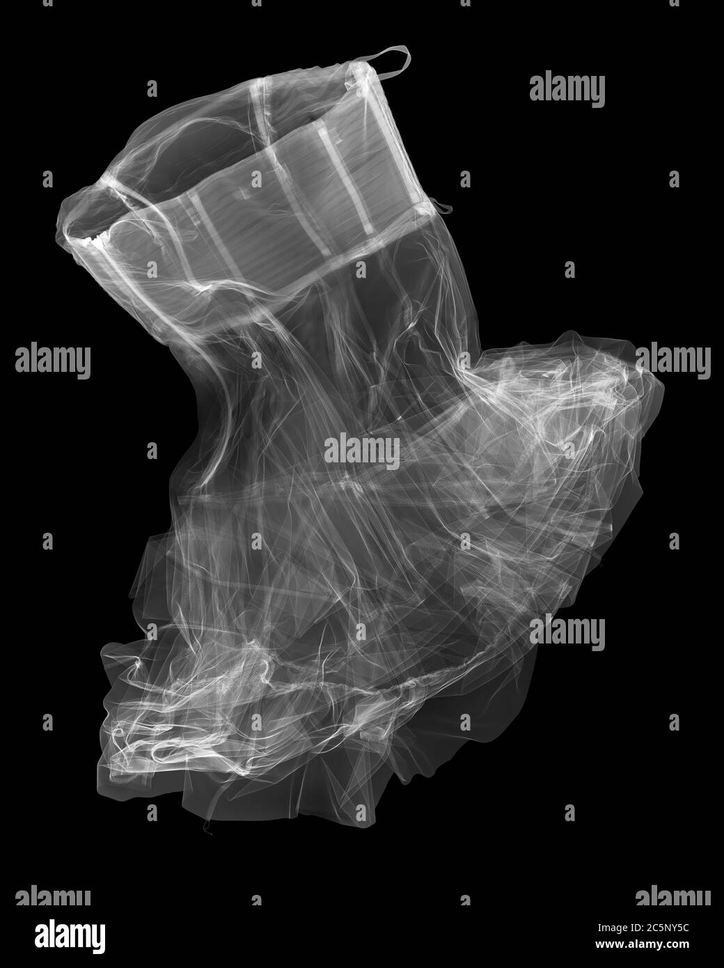 Trägerloses Mode-Kleid, X-ray. Stockfoto