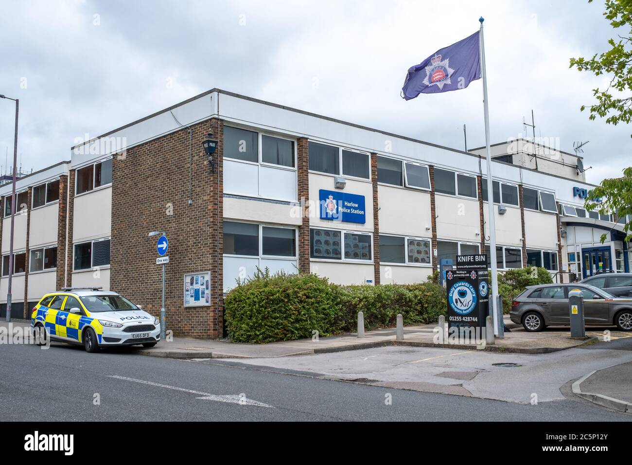 Harlow - Essex - Harlow Polizeiwache Stockfoto