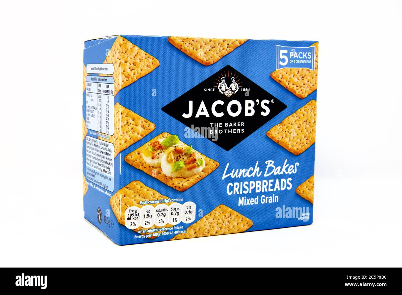 Jacobs Mixed Grain Crisp Bread Stockfoto