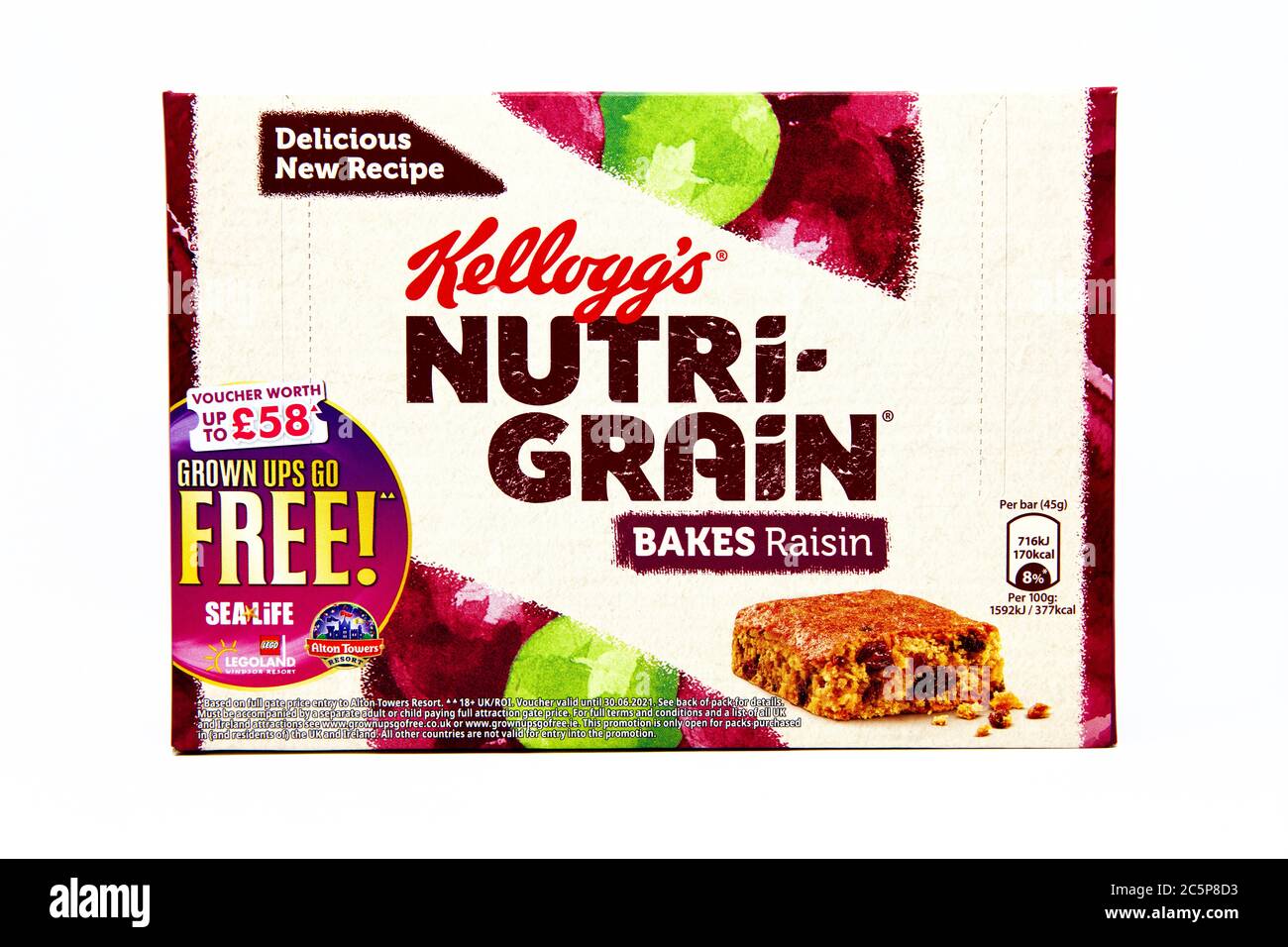 Kellogg’s Aktionspaket Nutri-Grain Stockfoto