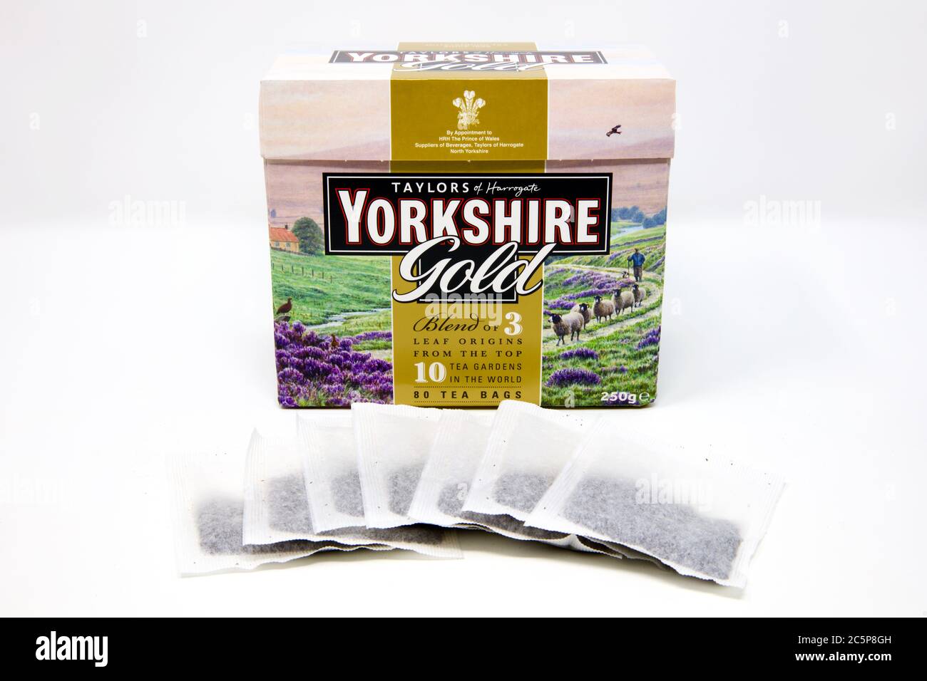 Yorkshire Gold Teebeutel Stockfoto