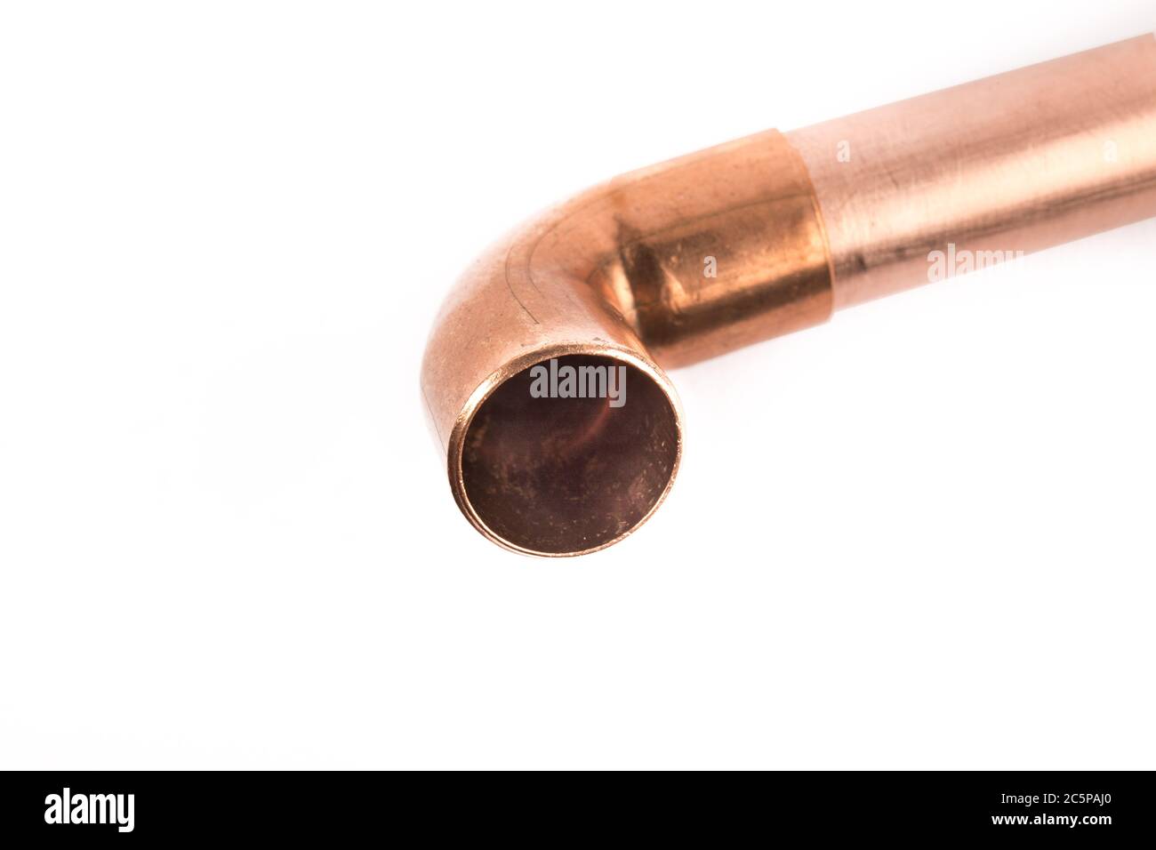 Copper Pipe Isolated Stockfotos und -bilder Kaufen - Alamy