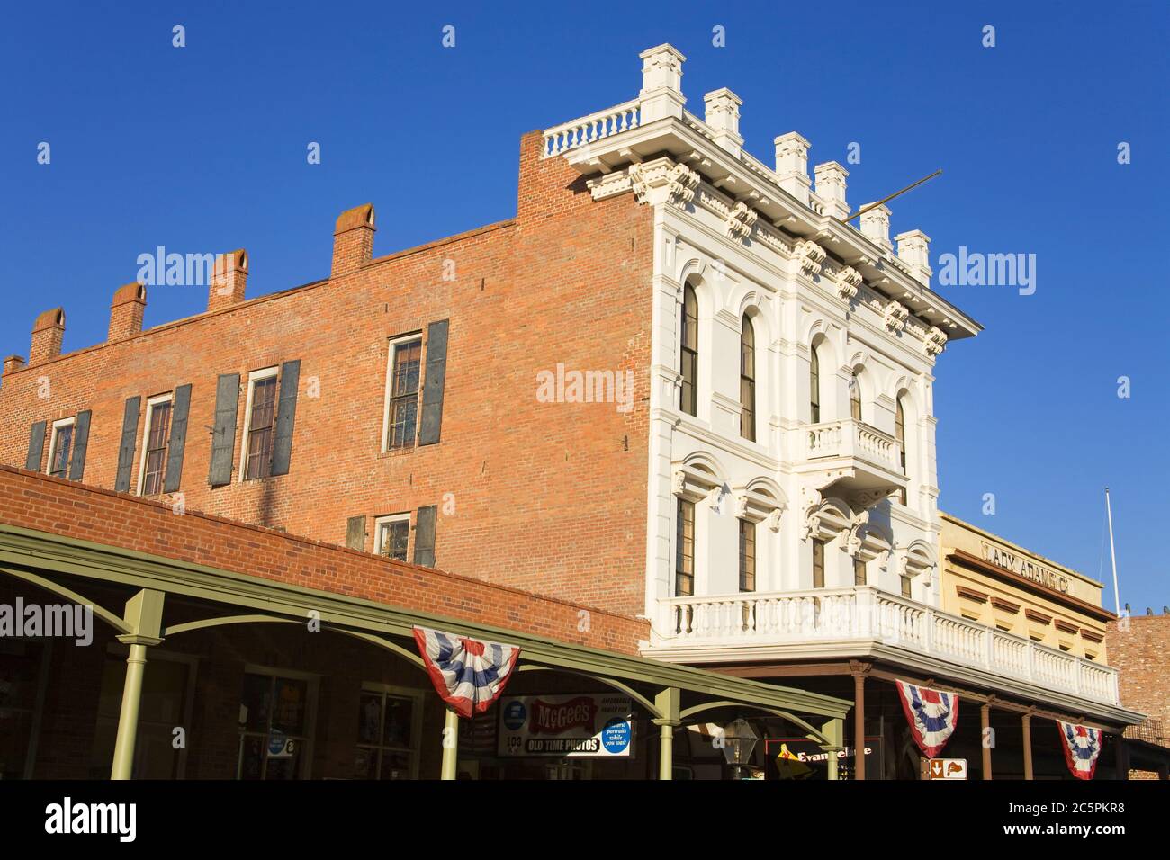 Altstadt von Sacramento, Kalifornien, Vereinigte Staaten Stockfoto