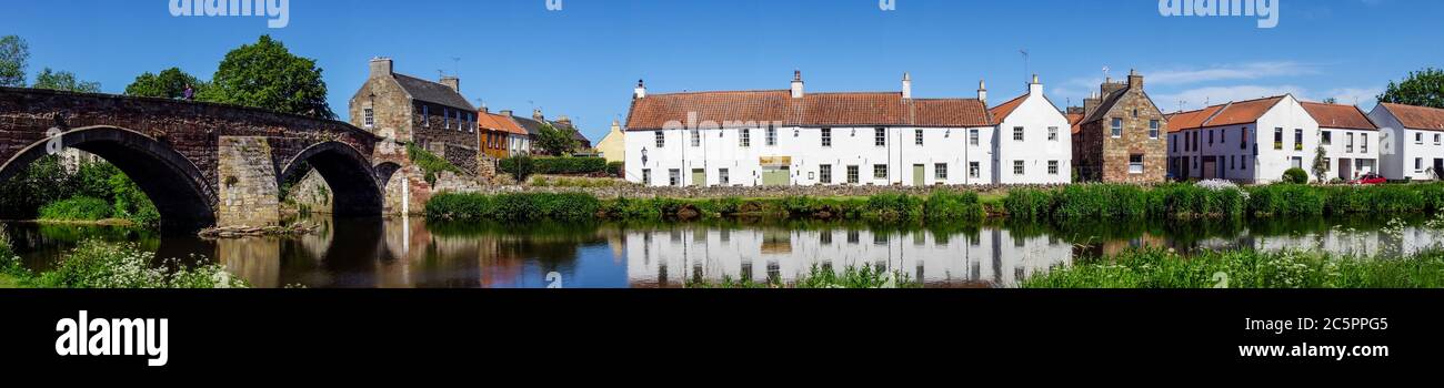 River Tyne, Nungate Bridge und das Waterside Restaurant Haddington, East Lothian Stockfoto