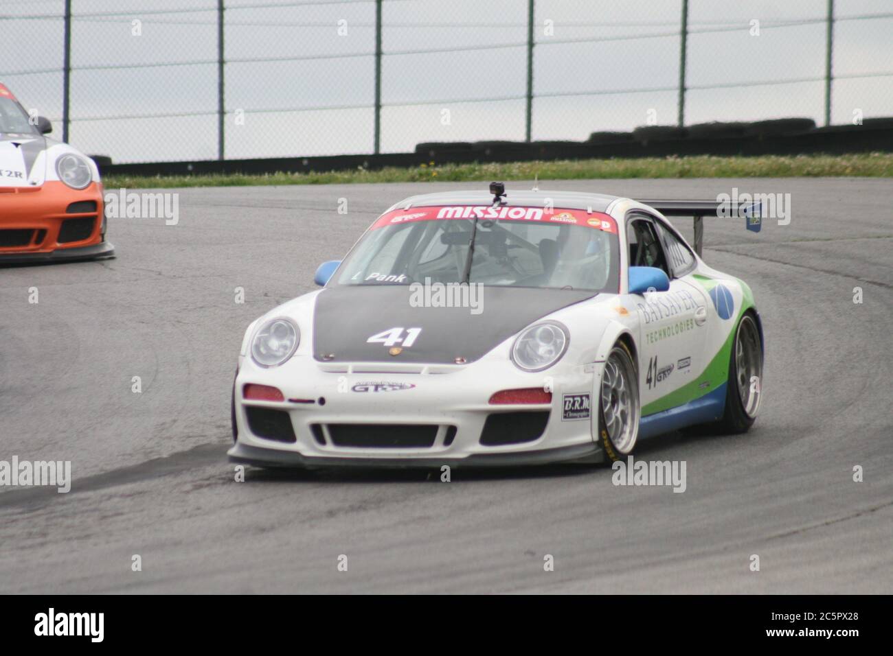 Biegen Sie an der Mid-Ohio Sports Car Course SVRA 2020 zwei ab. Stockfoto