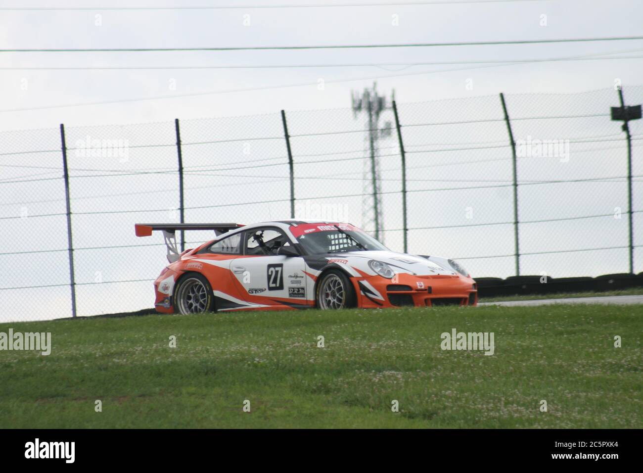 Biegen Sie an der Mid-Ohio Sports Car Course SVRA 2020 zwei ab. Stockfoto