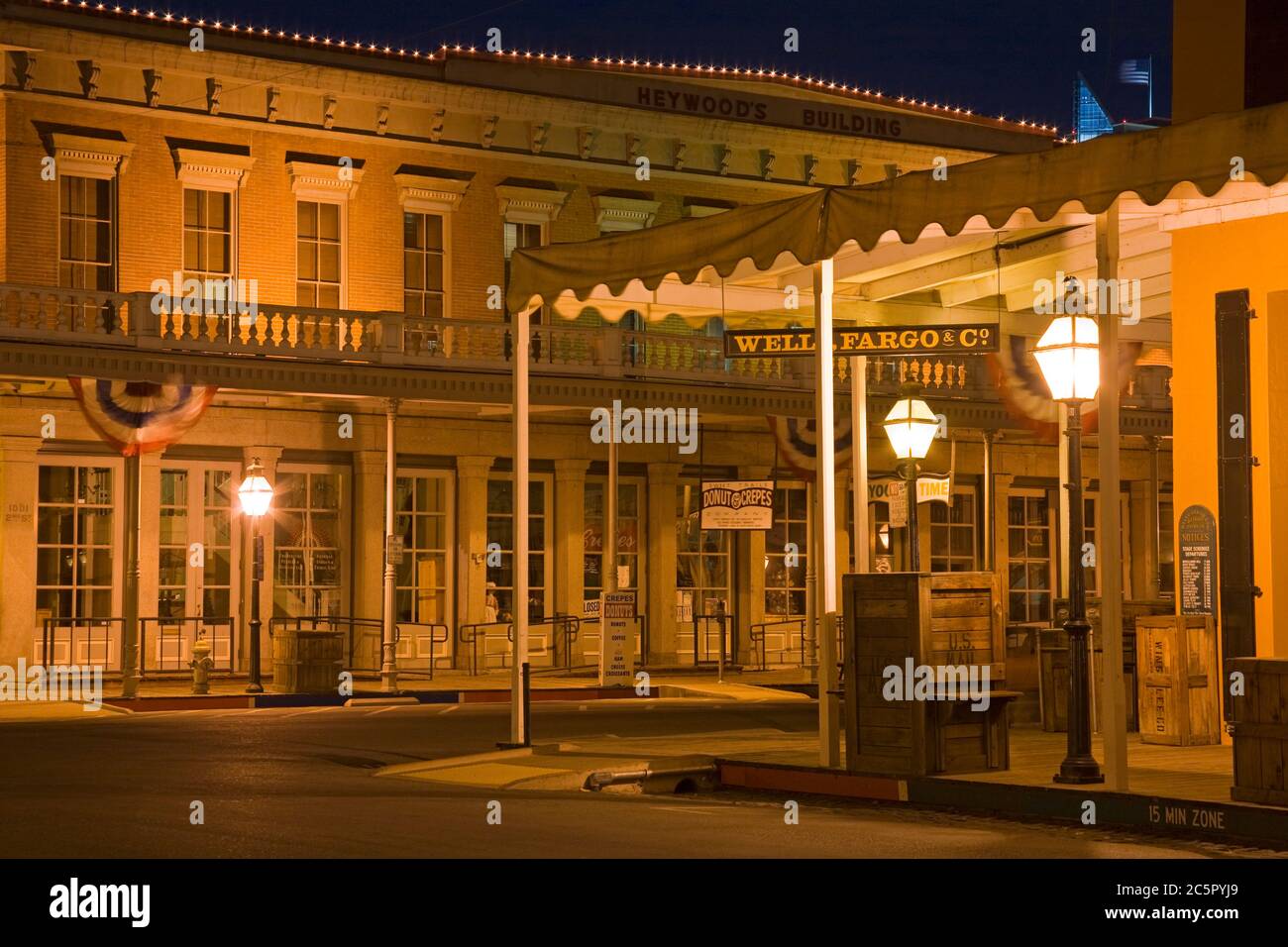 Altstadt von Sacramento, Kalifornien, Vereinigte Staaten Stockfoto