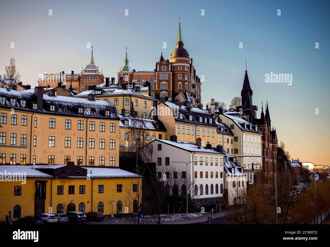 Blick auf die Stadt Stockholm, Altstadt. Stockfoto