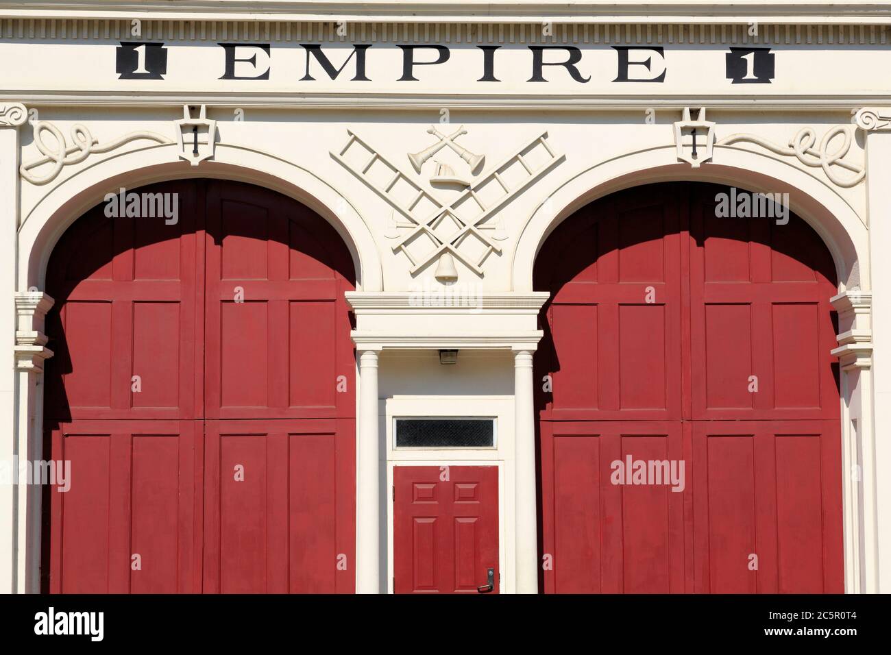 Feuerwache im Historischen Museum, Kelley Park, San Jose, Kalifornien, USA Stockfoto