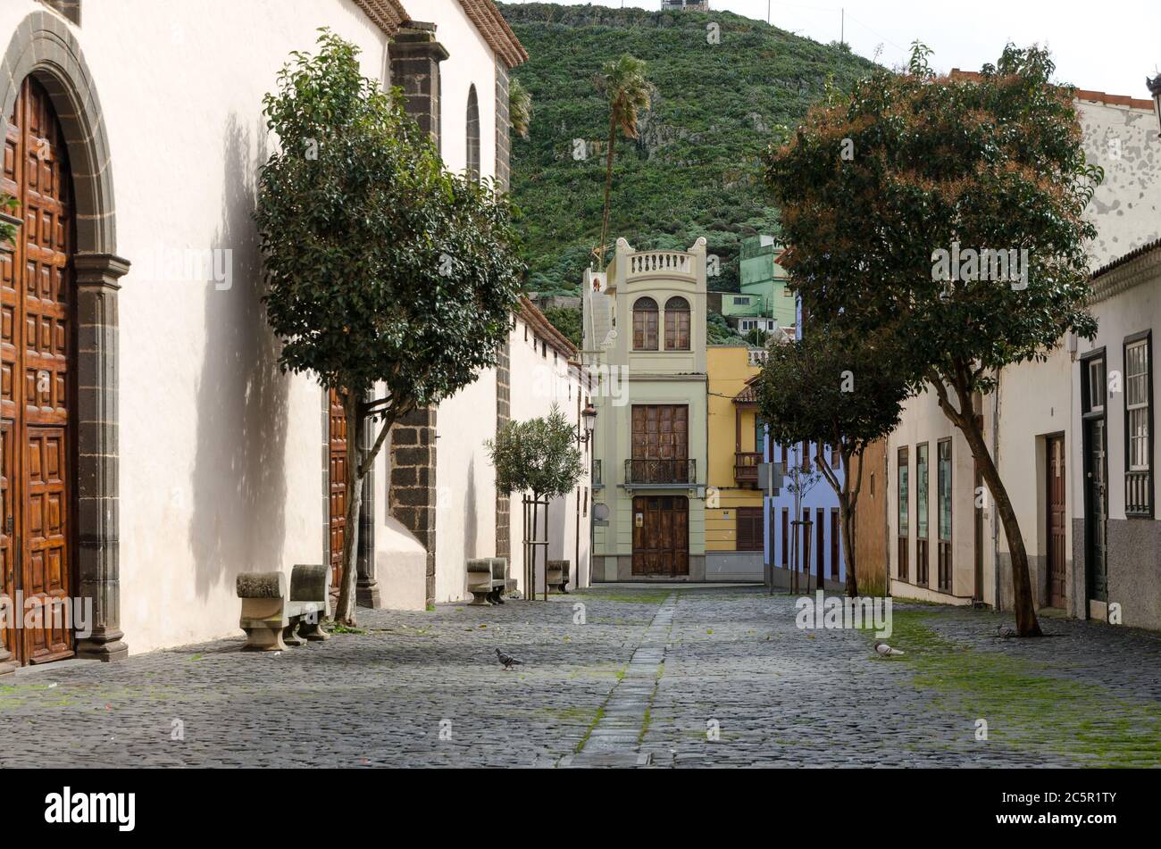 Calle de San Cristóbal de La Laguna. Teneriffa. Spanien Stockfoto