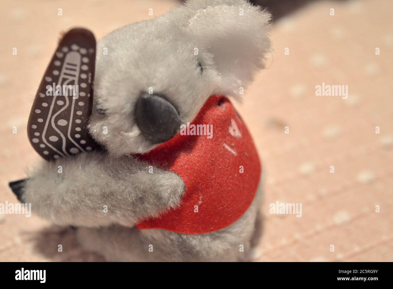 Kinder Spielzeug, Weiche Teddy Panda Bär isoliert auf weißem Hintergrund Stockfoto