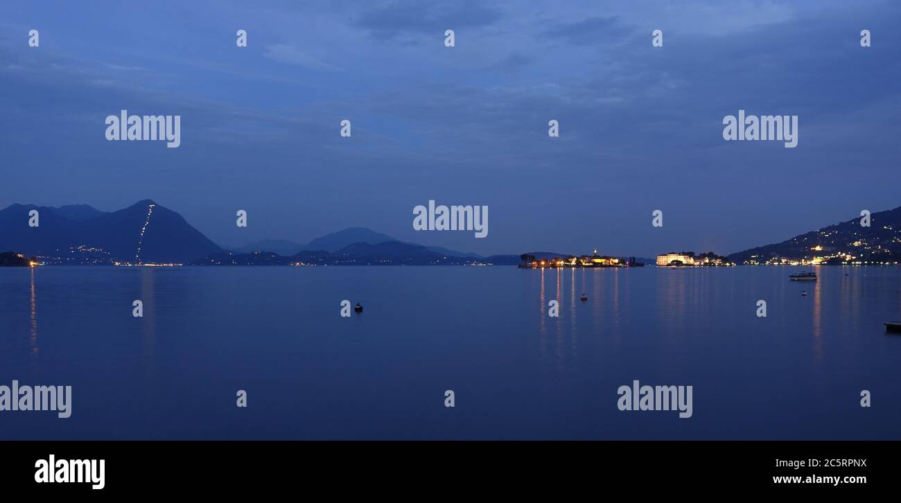 Lago Maggiore Panorama Stockfoto