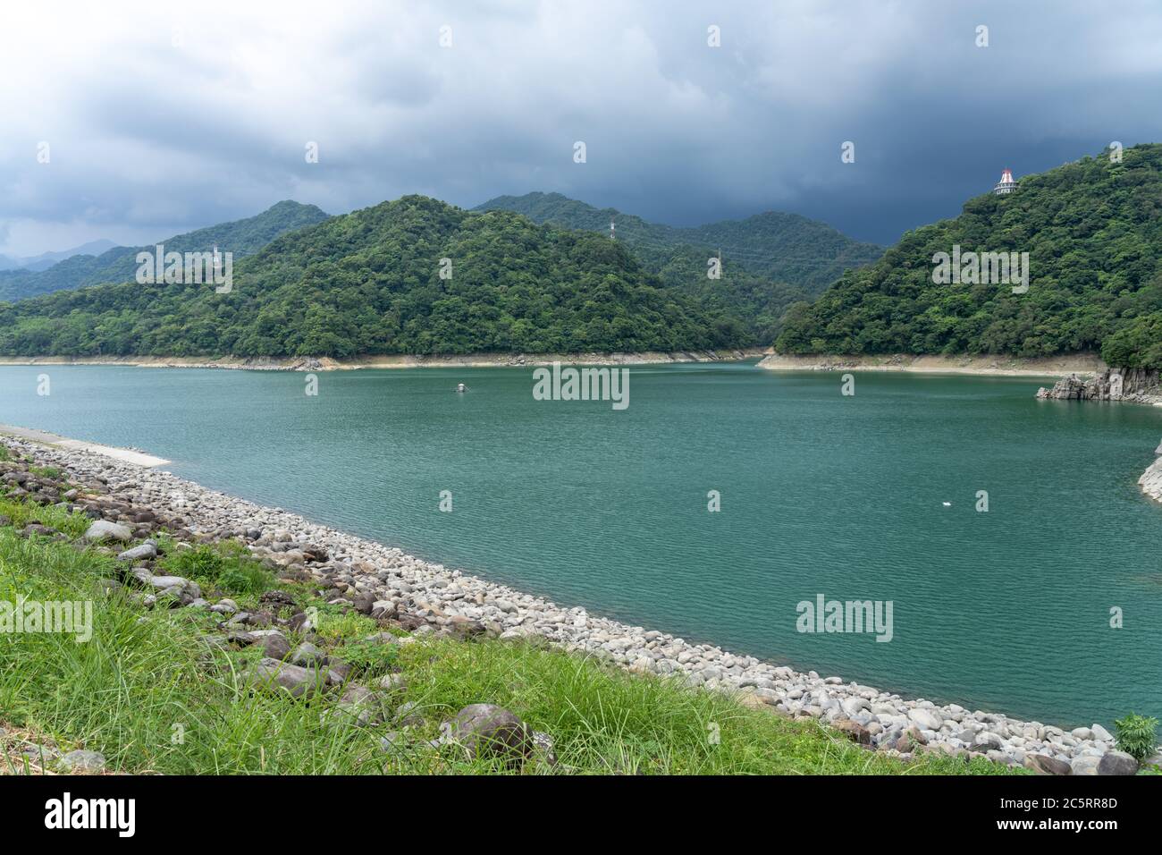 Shihmen-Staudamm in Taoyuan, Taiwan. Stockfoto