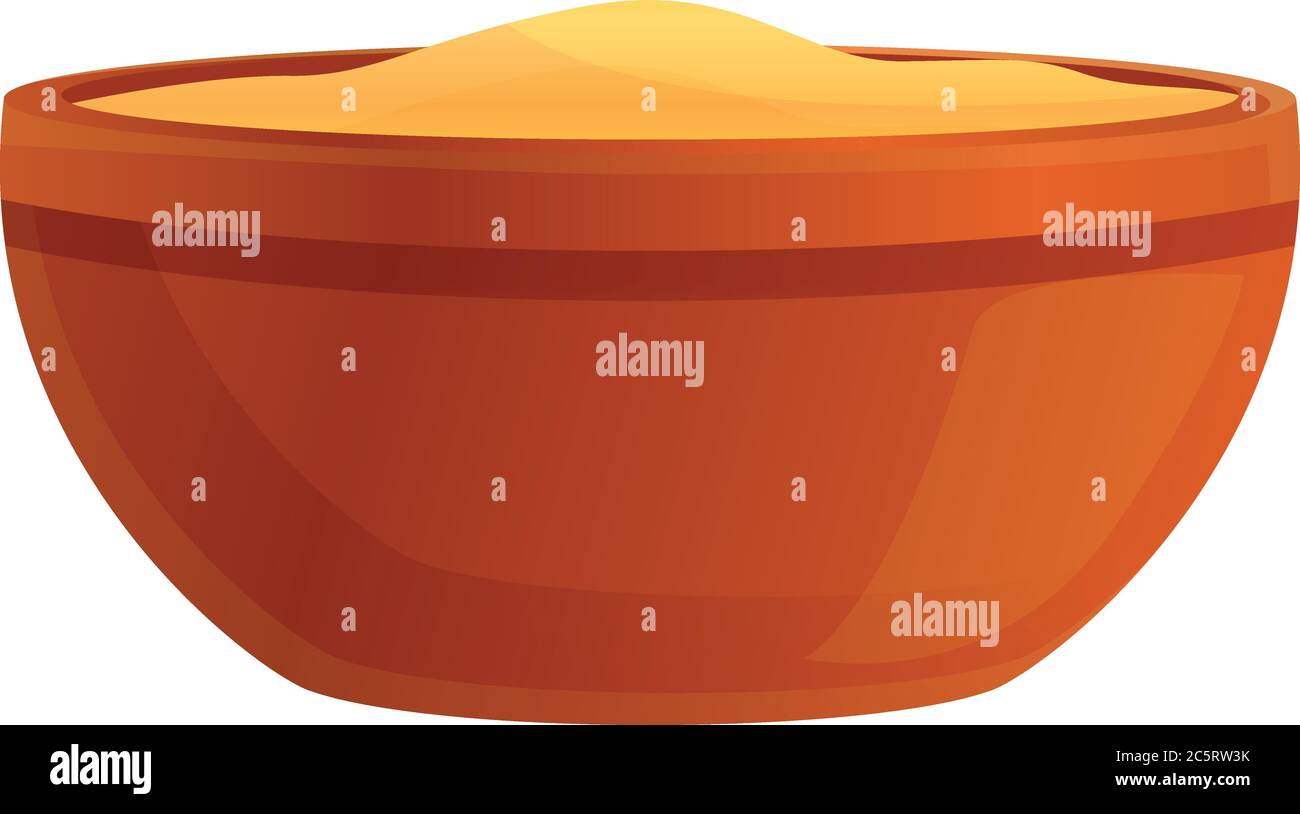 Symbol für Jacuzzi-Pulverschüssel. Cartoon von Jacuzzi Pulver Schüssel Vektor-Symbol für Web-Design isoliert auf weißem Hintergrund Stock Vektor