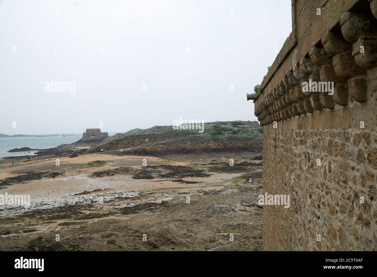 Befestigungsanlagen Von Saint Malo Stockfoto