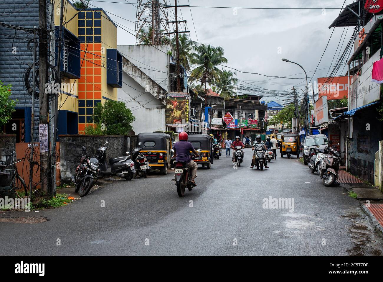 Straße in Fort cochin Stockfoto