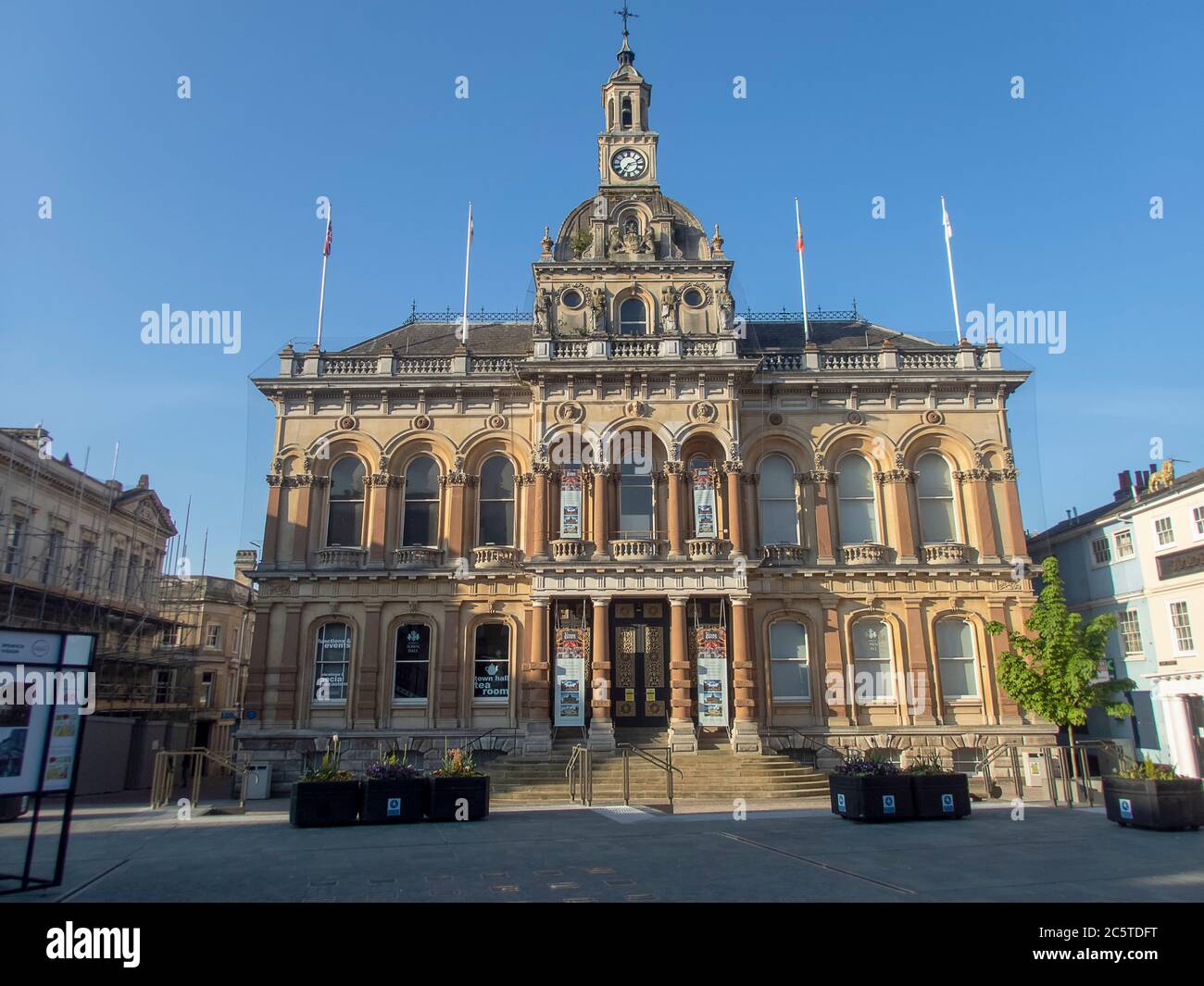 Das Rathaus in Ipswich, Großbritannien Stockfoto