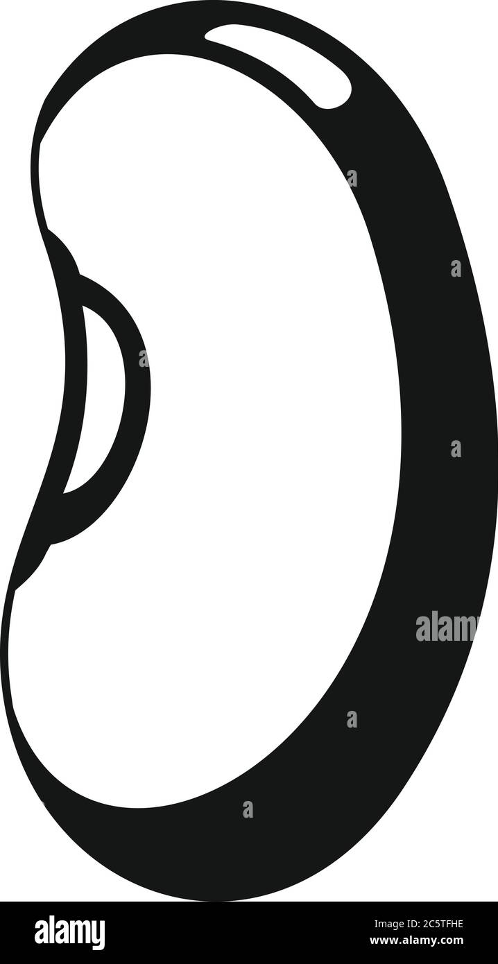 Symbol für das Kochen von Nierenbohne. Einfache Illustration des Kochen Nierebohne Vektor-Symbol für Web-Design isoliert auf weißem Hintergrund Stock Vektor