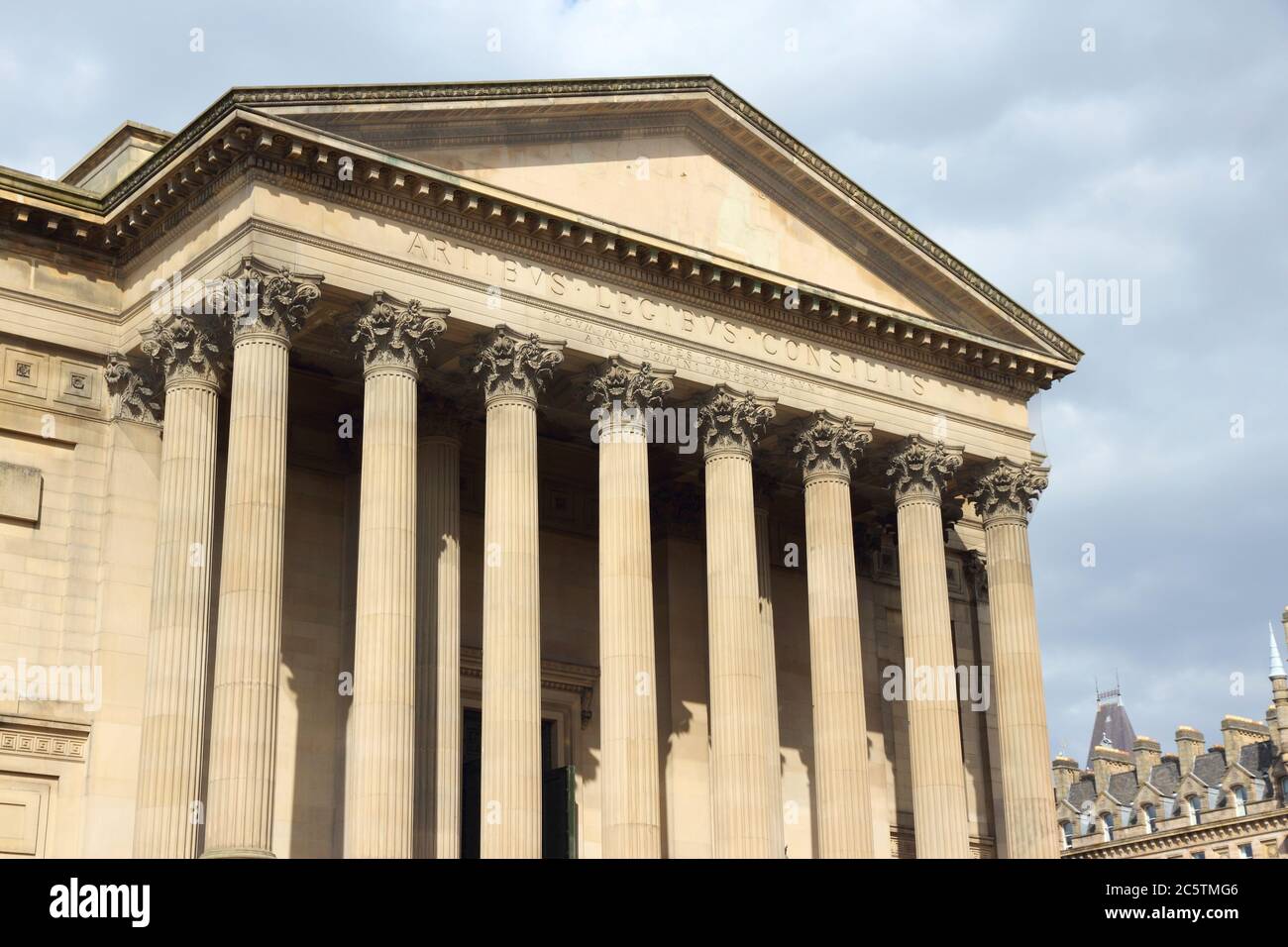 Saint George's Hall - Sehenswürdigkeiten Architektur in Liverpool, Großbritannien. Stockfoto