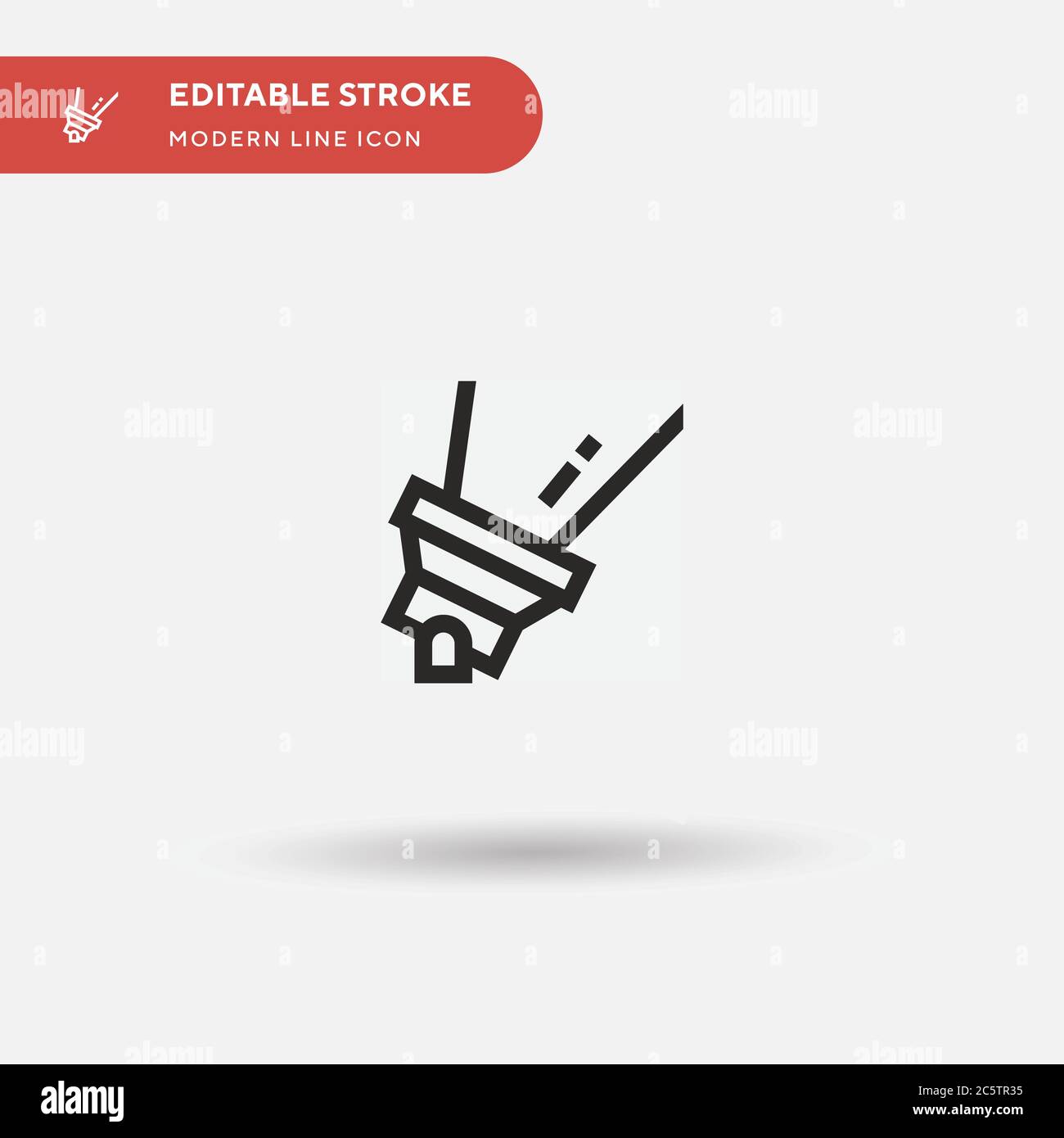 Einfaches Vektorsymbol für Elektronik. Illustration Symbol Design Vorlage für Web mobile UI Element. Perfekte Farbe modernes Piktogramm auf bearbeitbaren Strich. Elektronik-Symbole für Ihr Geschäftsprojekt Stock Vektor