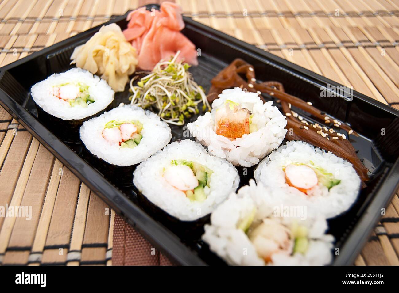 Sushi set Stockfoto