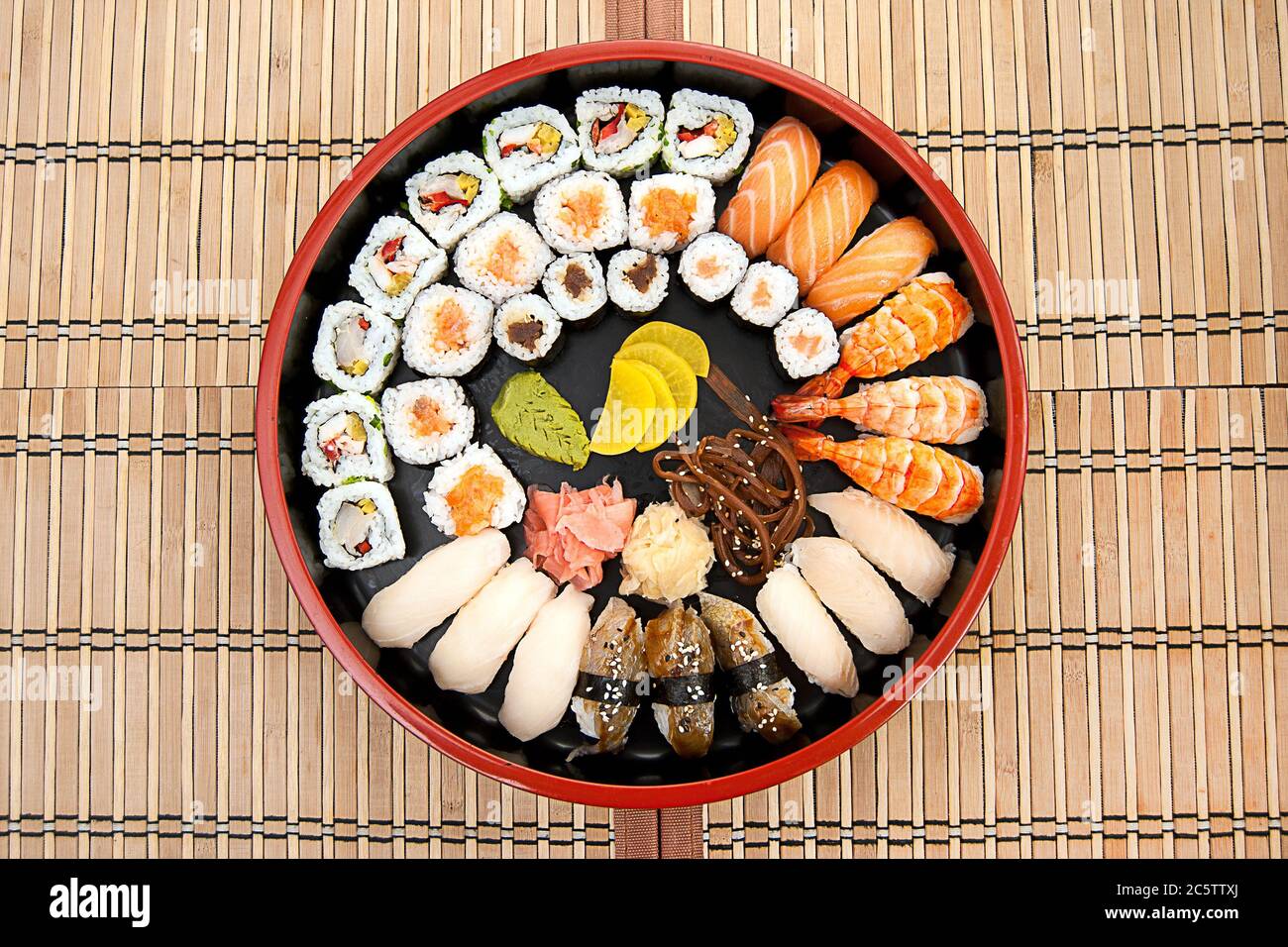 Sushi set Stockfoto
