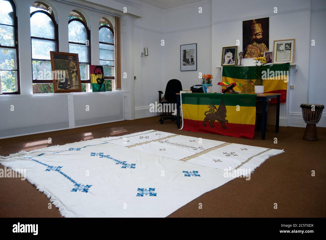 Zimmer seiner Emperial Majestät Haile Selasie i Jah Rastafari in Bath, England Stockfoto