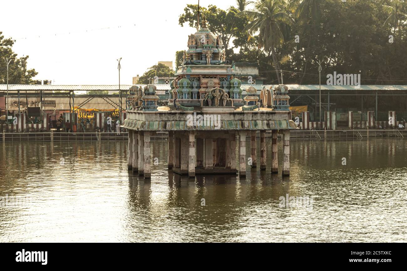 Hindu-Tempel in Tamilnadu, Indien Stockfoto