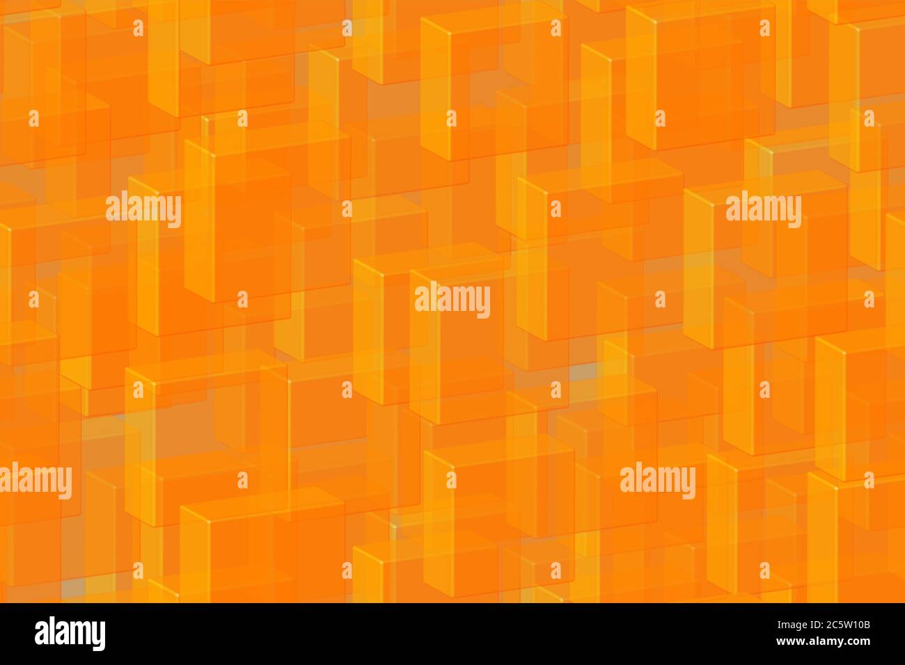 Transparente goldene Fliesen Nahtloses Muster, 3D Illustration Stock Vektor