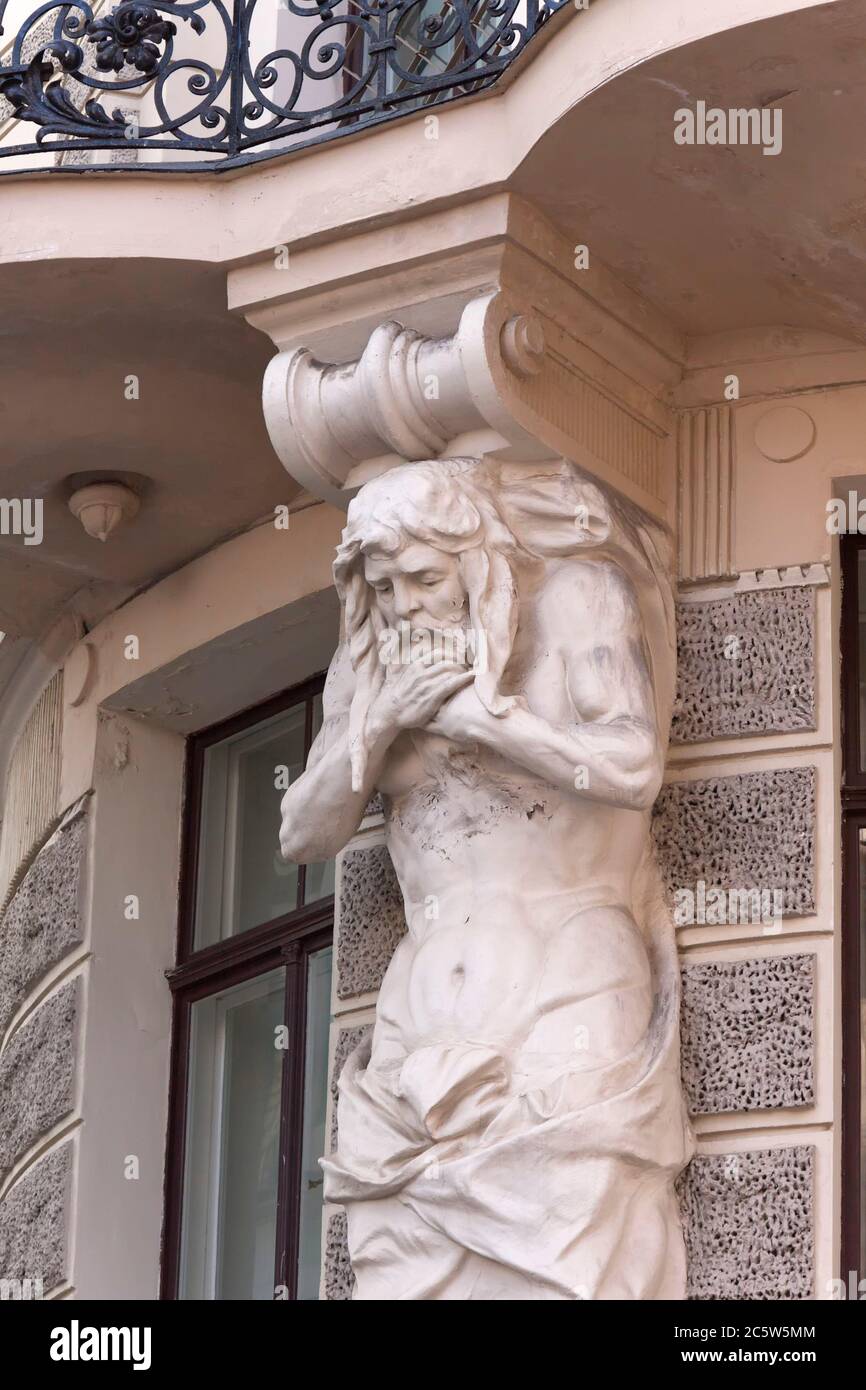 Fassade der Botschaft von Italien, Riga, Lativa Stockfoto