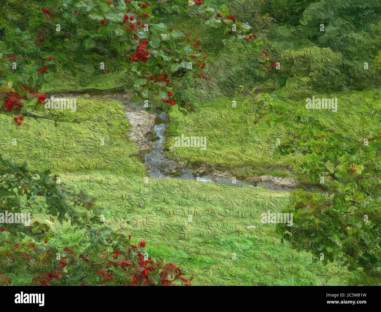 Die schöne Welt, in der wir leben. Stockfoto