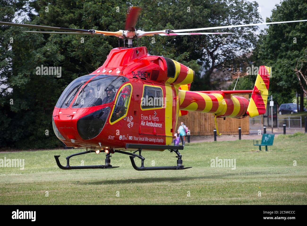 Air Ambulance, Essex und Herts, G-EHEM Stockfoto