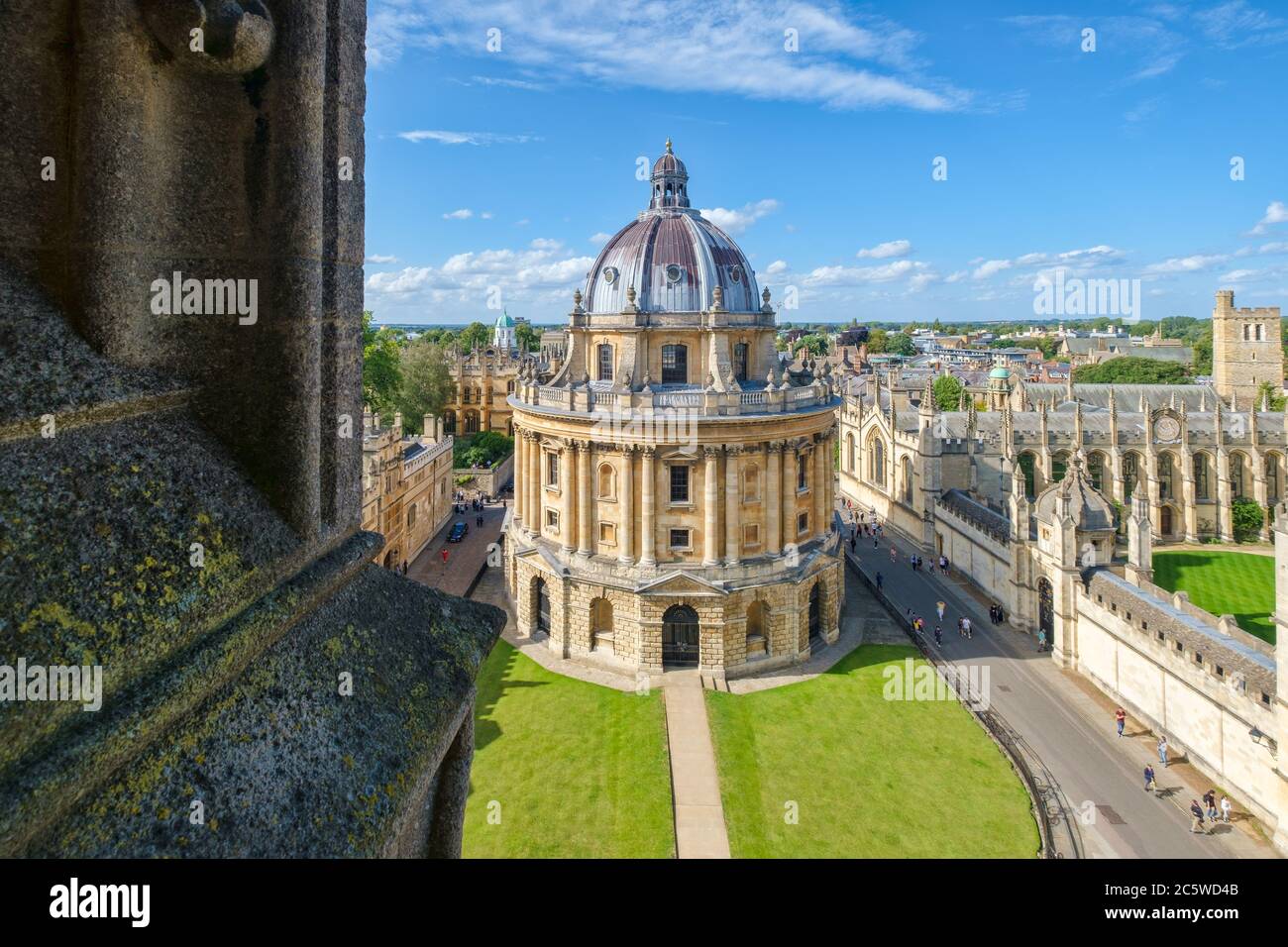 Die Stadt Oxford und die Radcliffe Kamera, ein Symbol der Universität Oxford Stockfoto